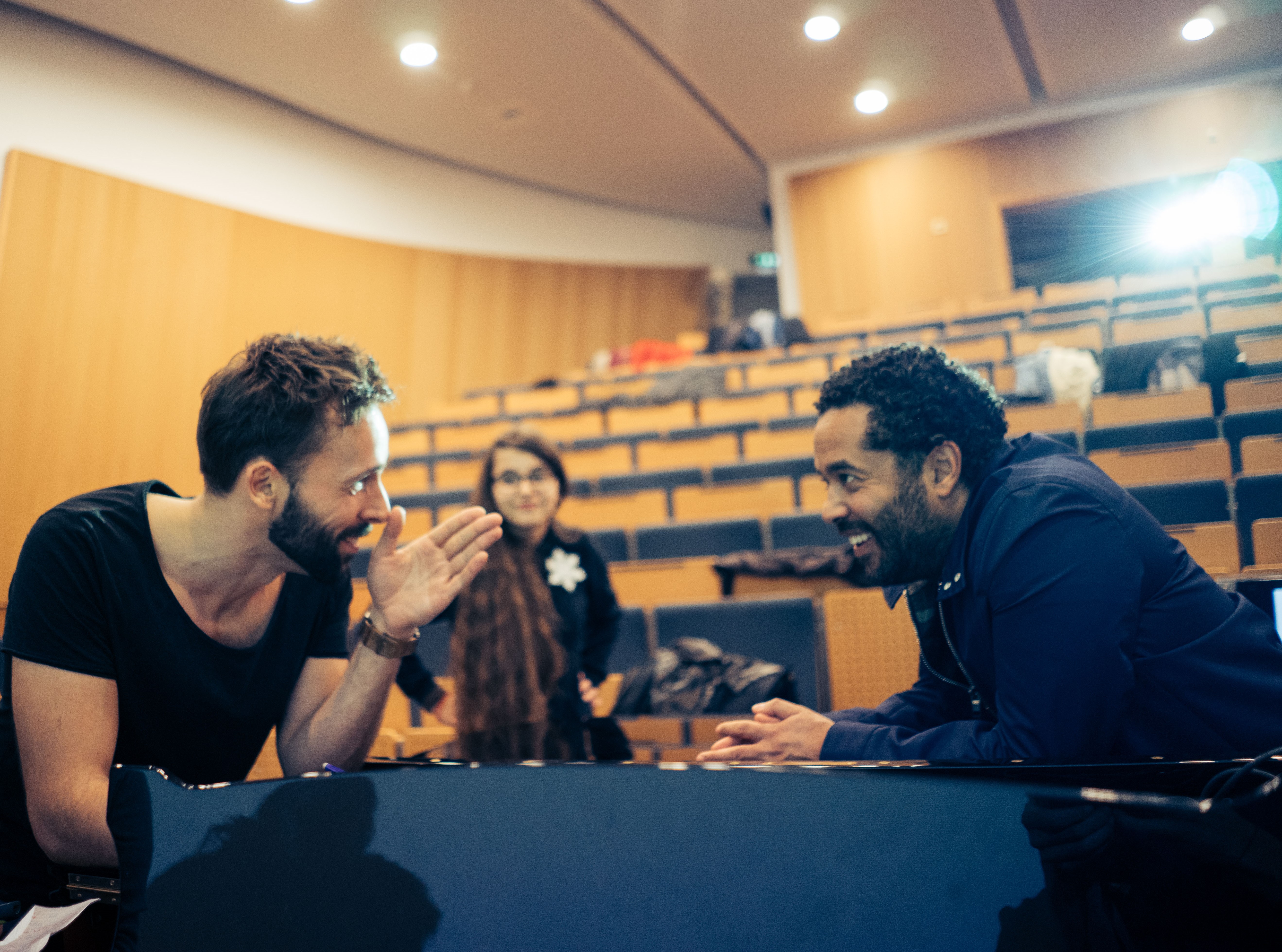 Vor dem Gig mit Adel Tawil