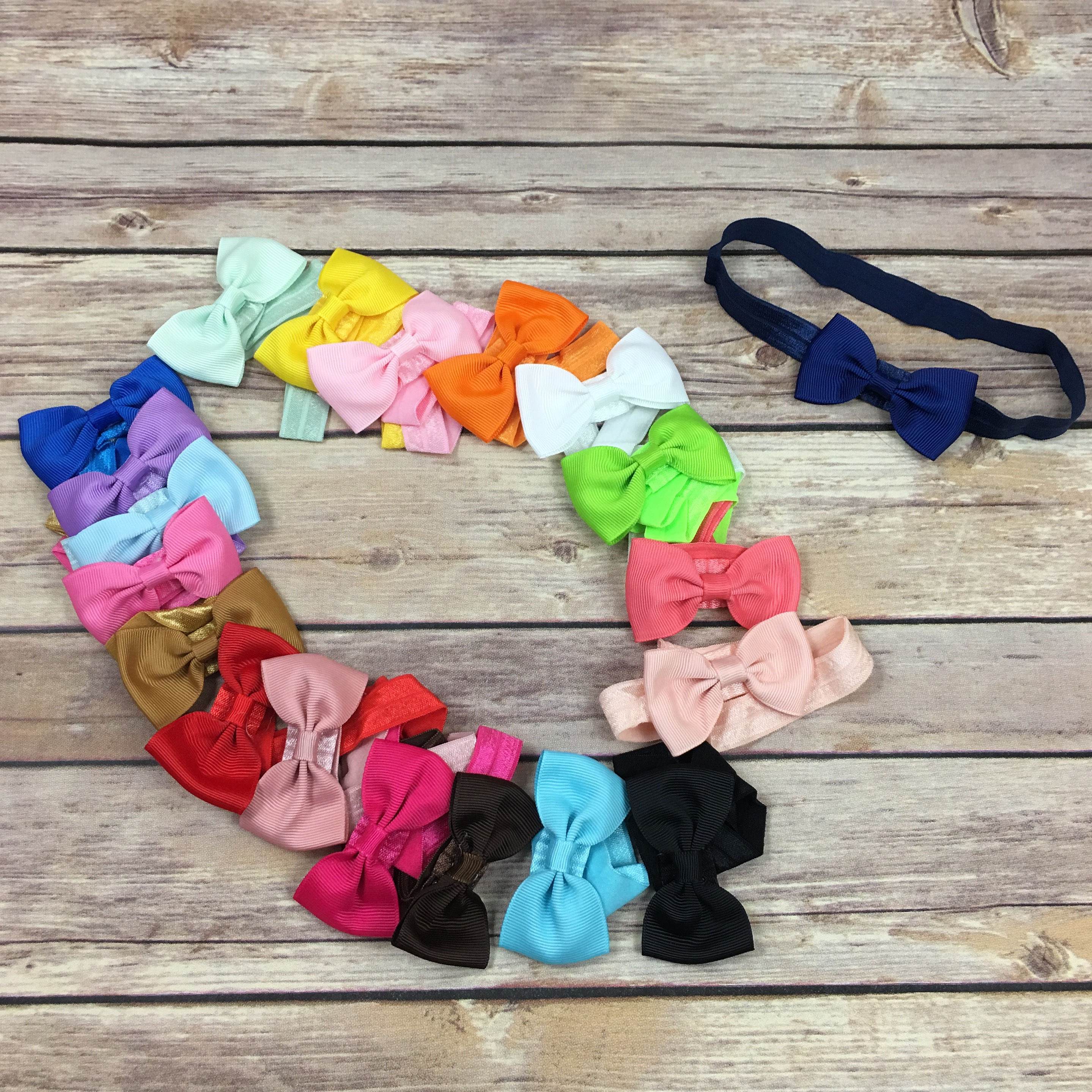 20 pc mini bow headbands