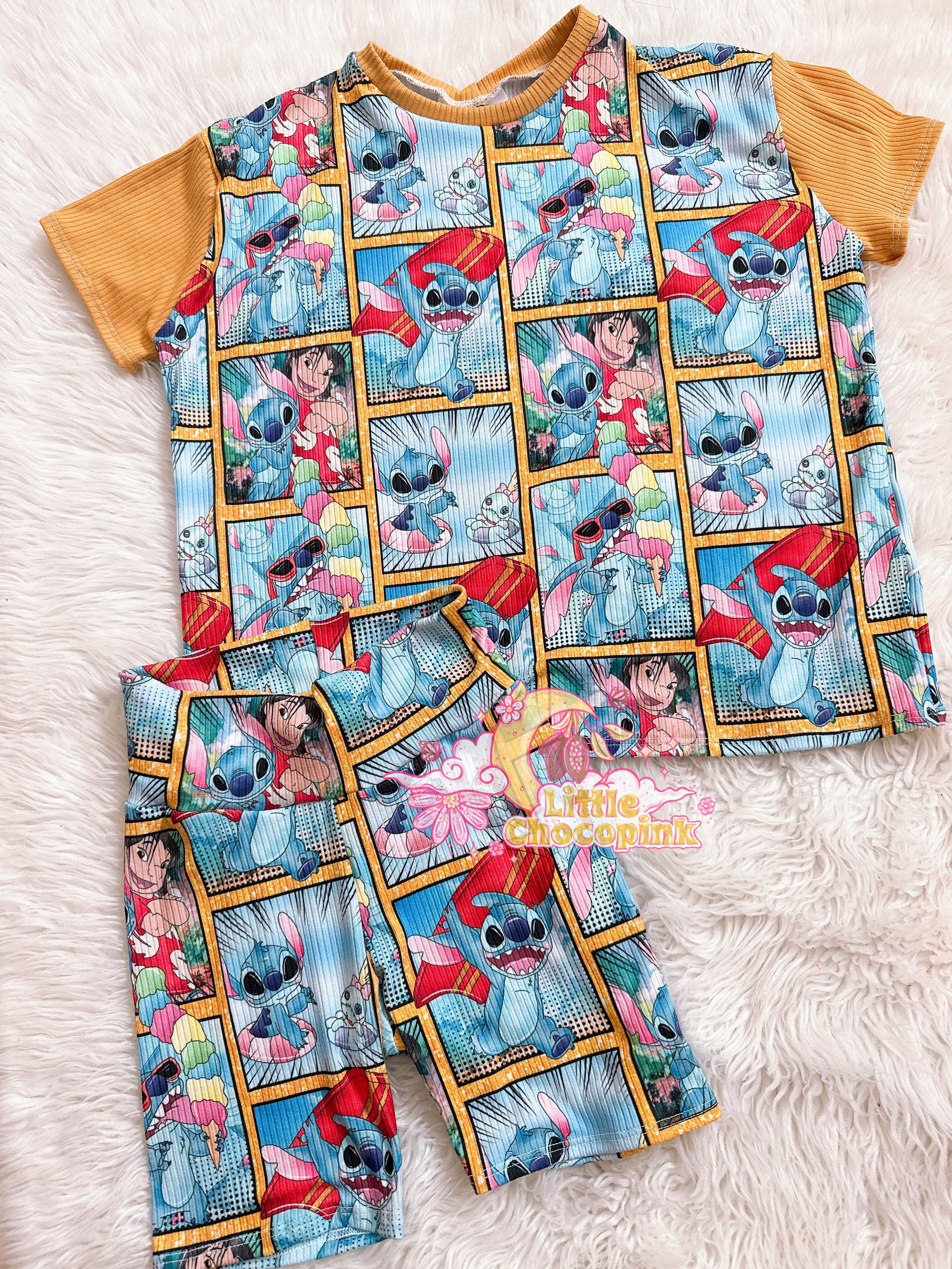 Rep Pick drop Comfy sets ( biker+ boxy tee)
