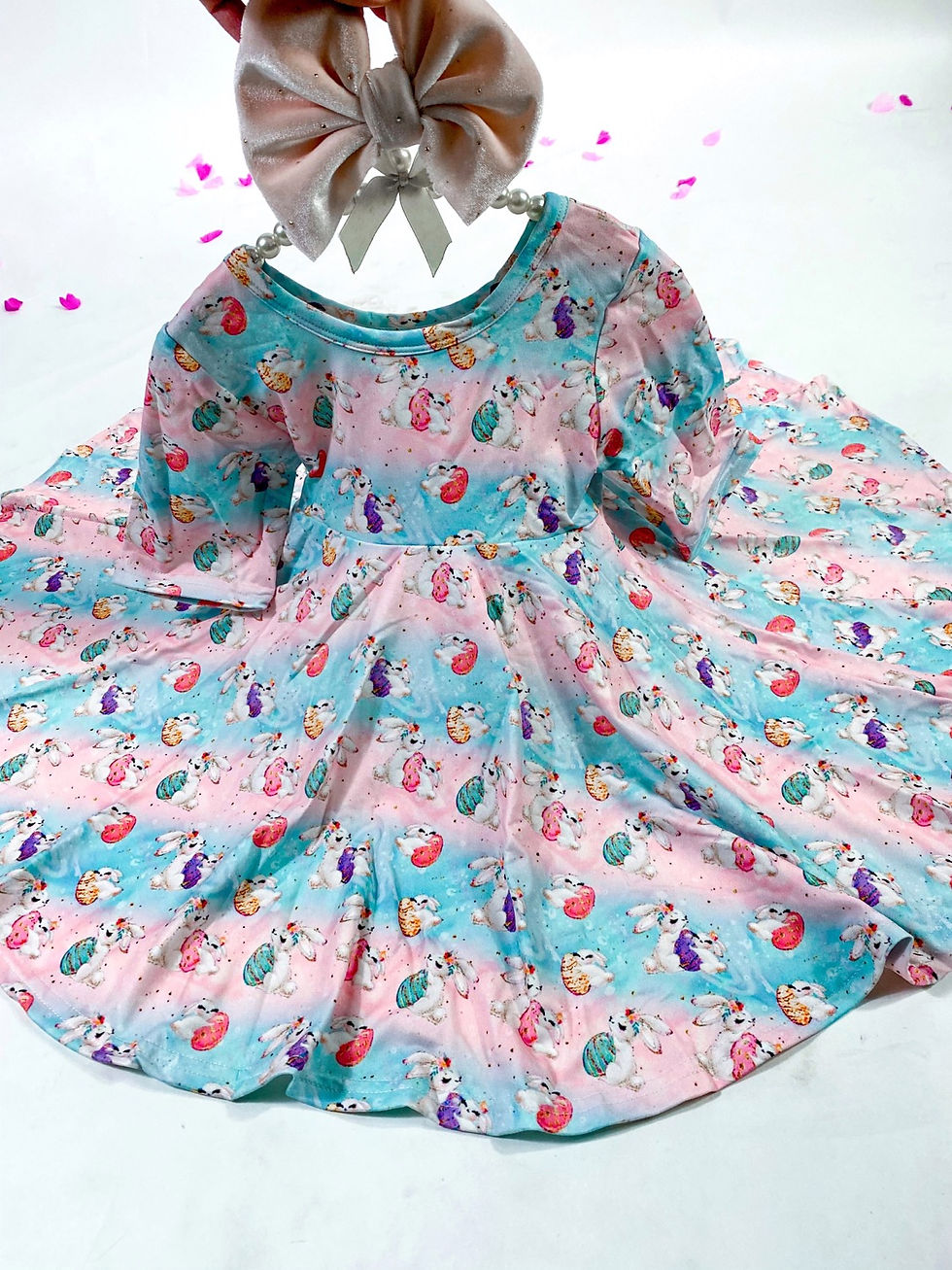 Thumbnail: Pastel Bunnies twirl dress