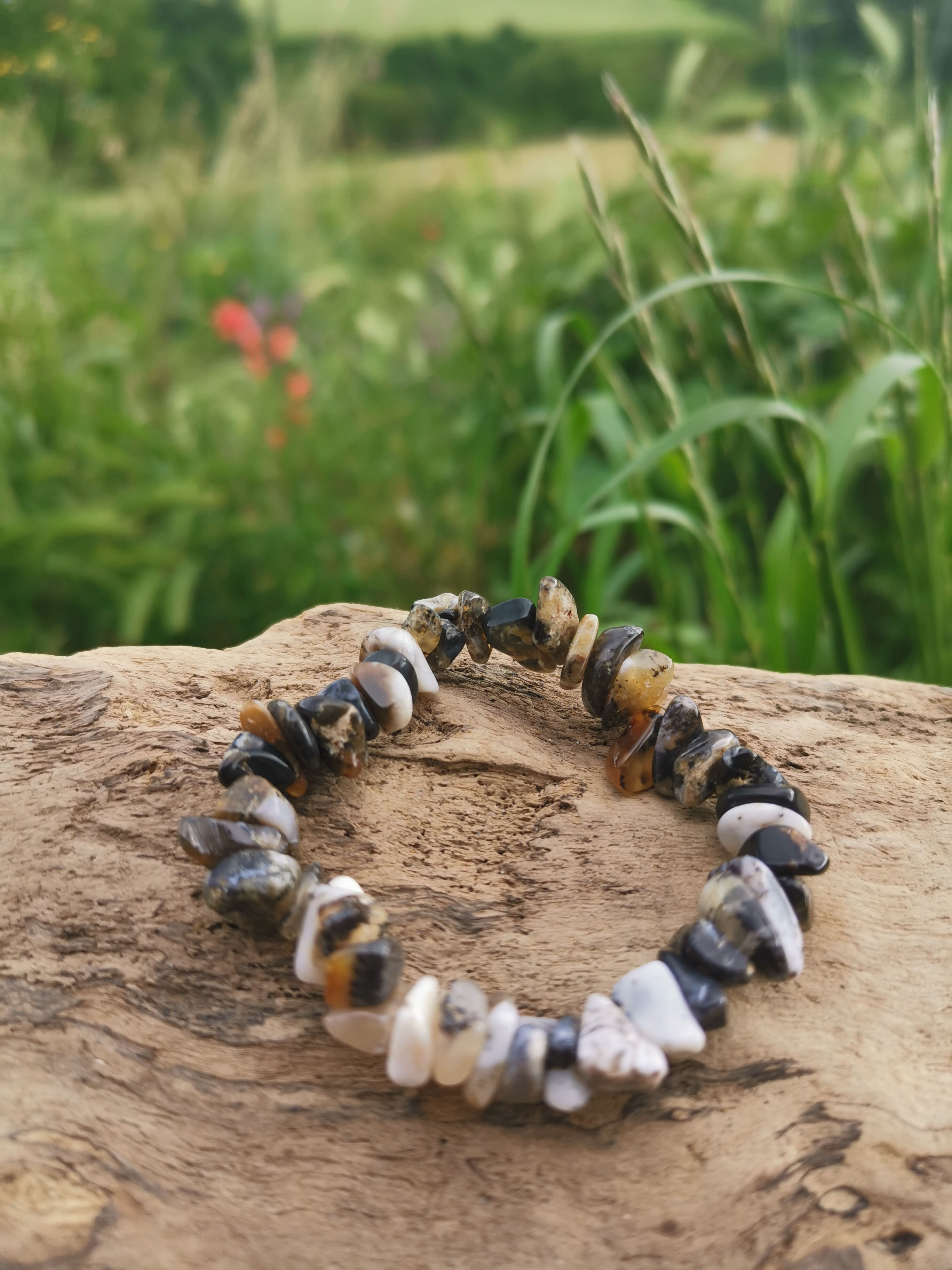 Bracelet Agate dendridique ☾ Booste le moral & Auto-Analyse