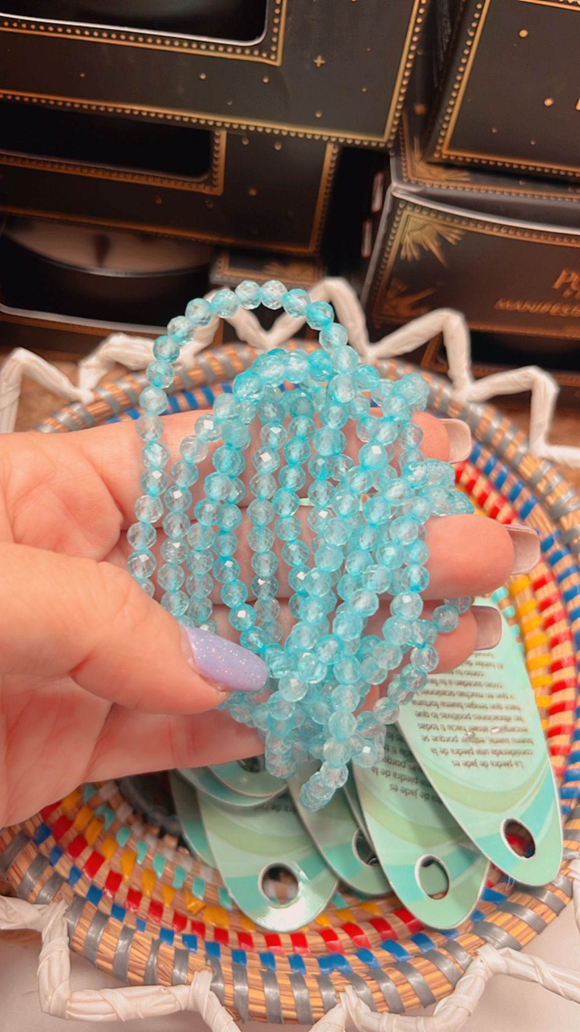 Pulsera topacio facetado (5mm)