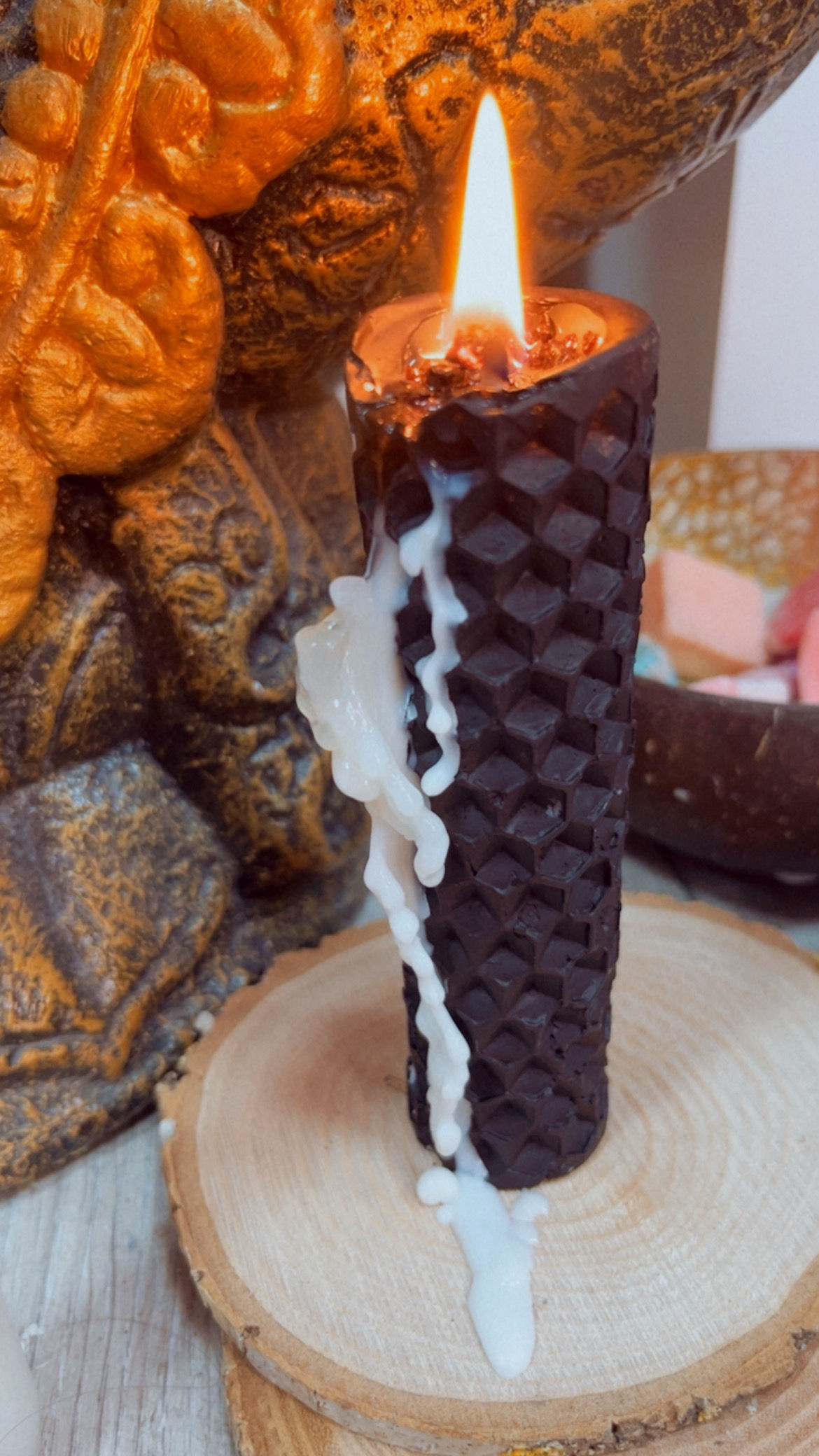 Vela limpieza energética sal negra