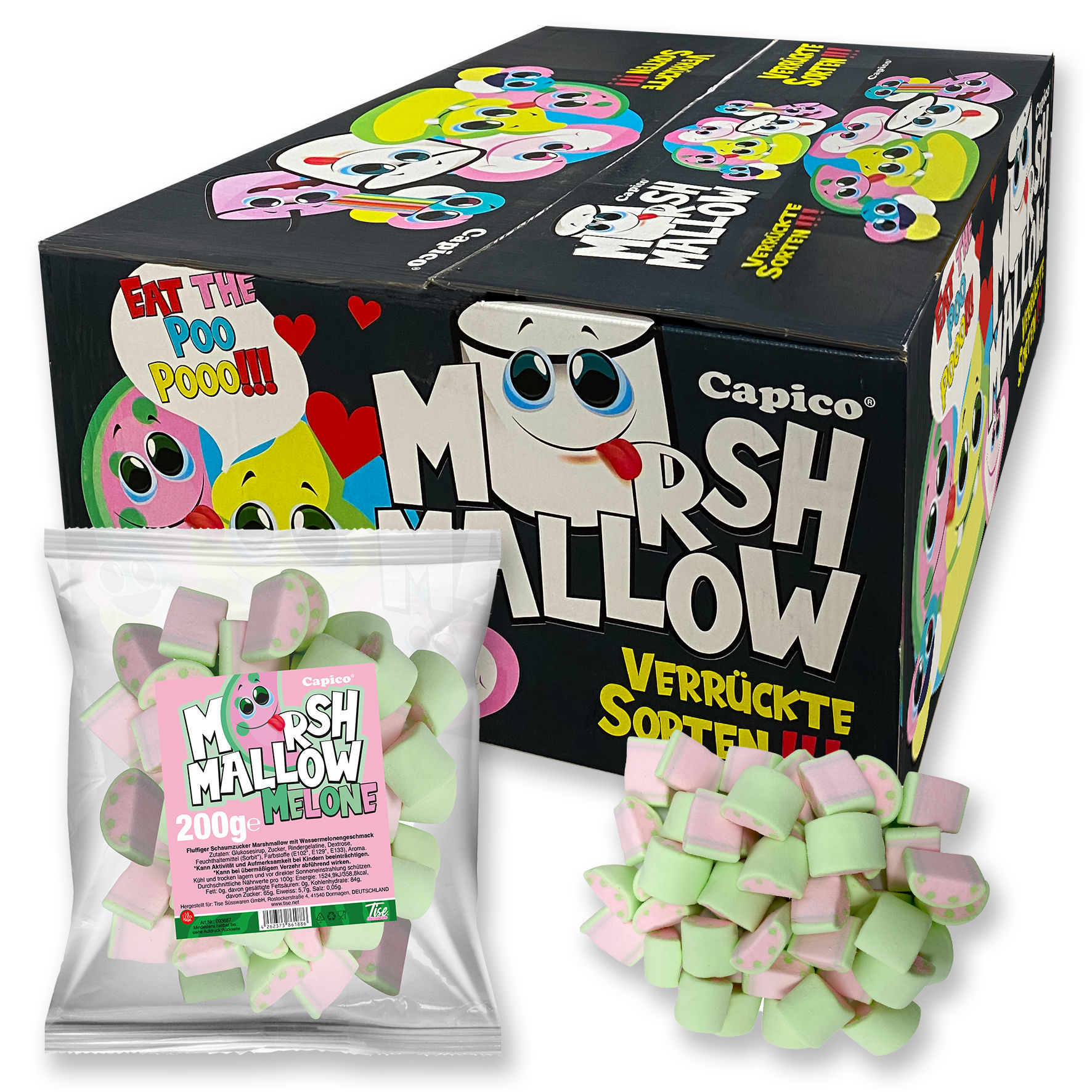 MarshMallow Wassermelone - Karton (24x200g)