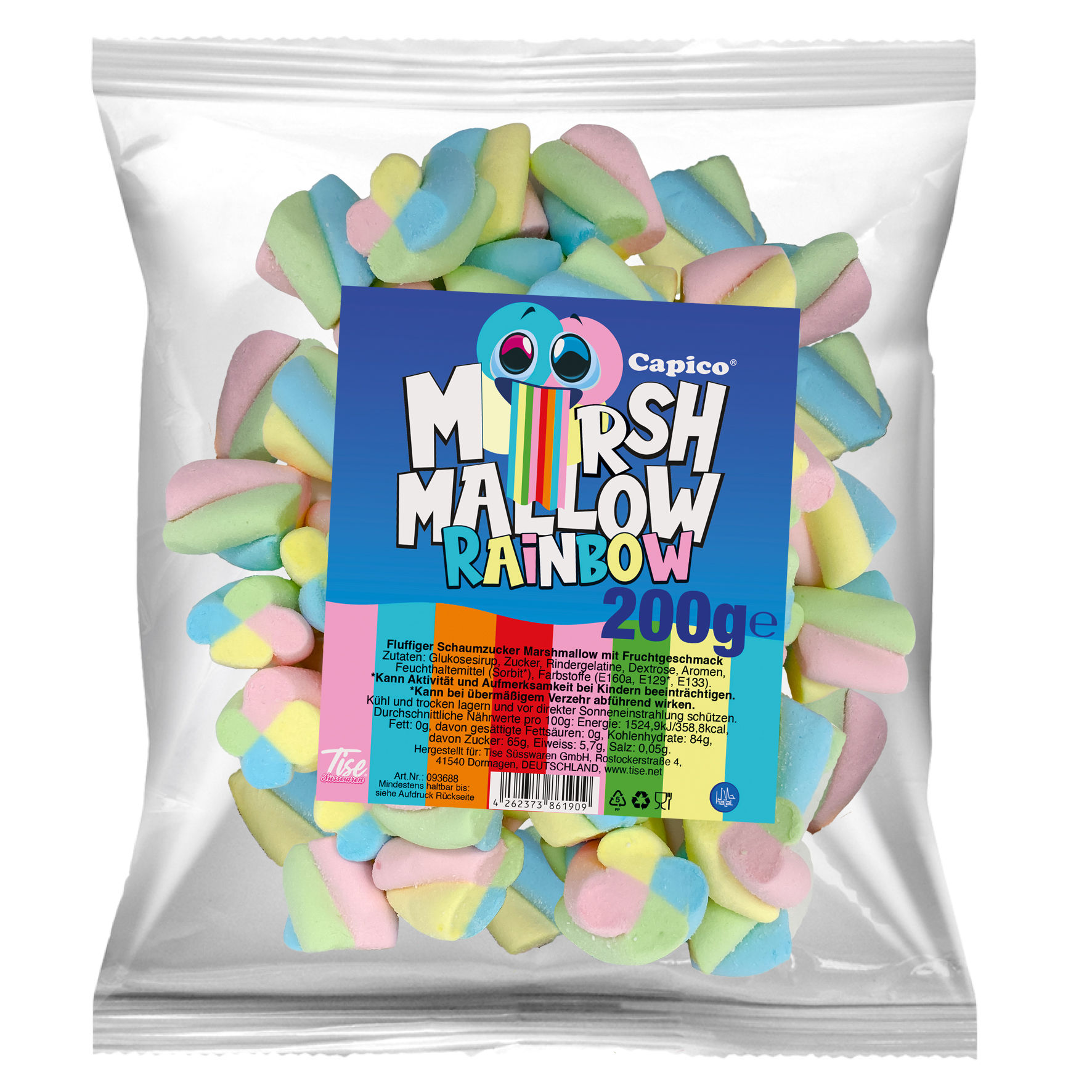 Marshmallow Rainbow Twist - Beutel (200g)