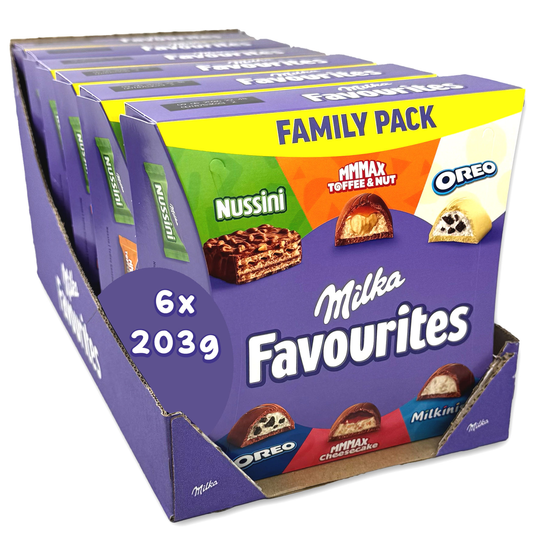 Milka Favourites Family Pack 6x203g