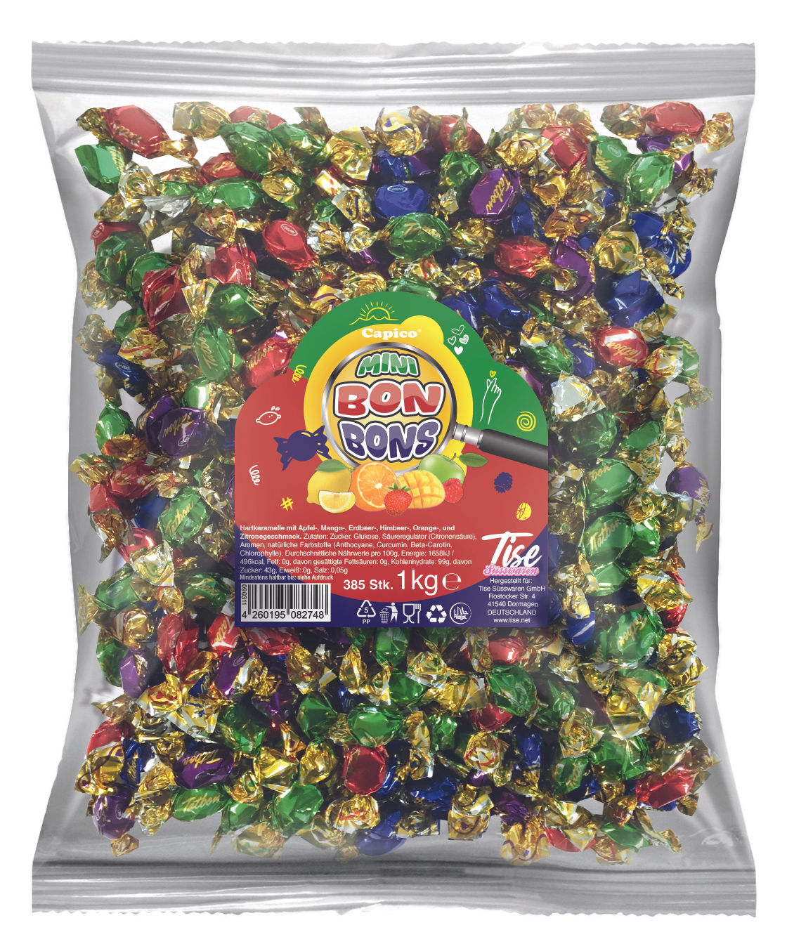 Minibonbons Fruchtmix Beutel (1kg)