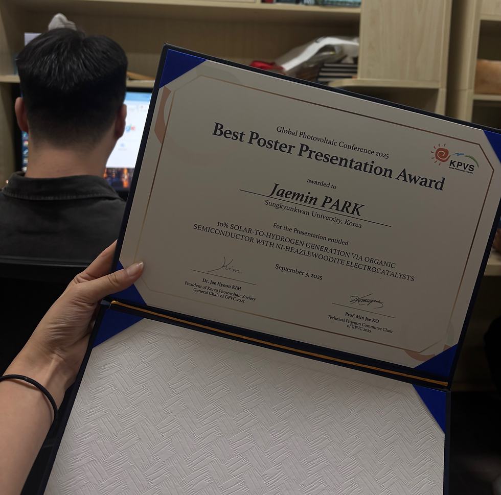 Dr. Park won the best poster award in 2025 GPVC!