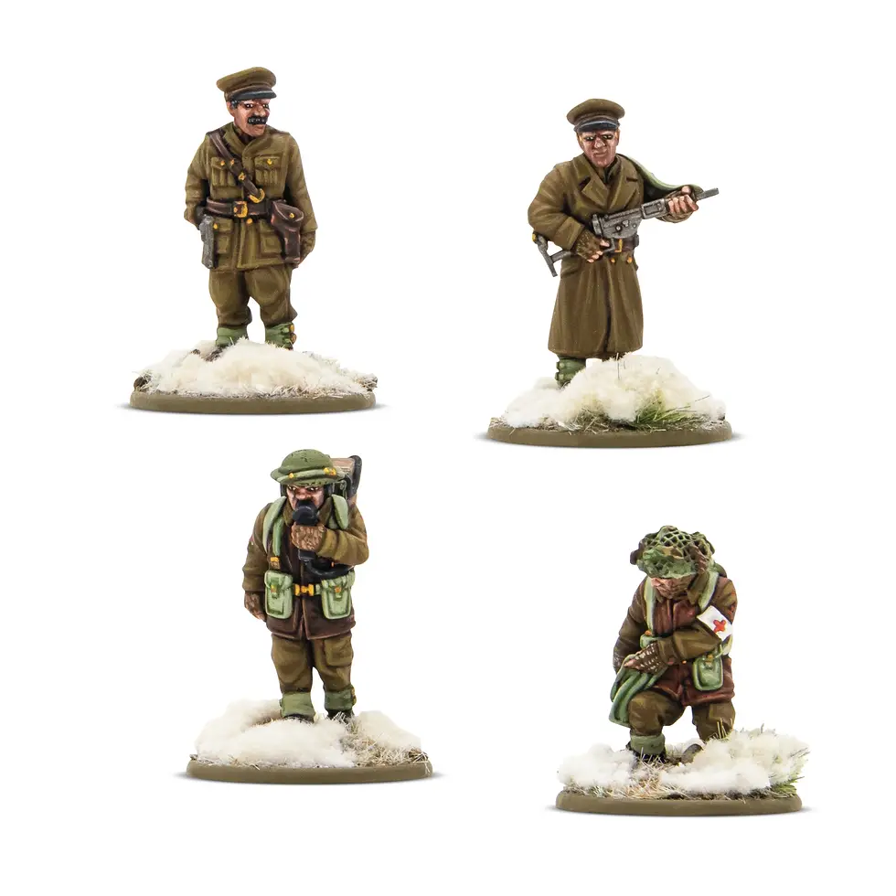 bolt action British & Canadian Infantry (Winter) HQ