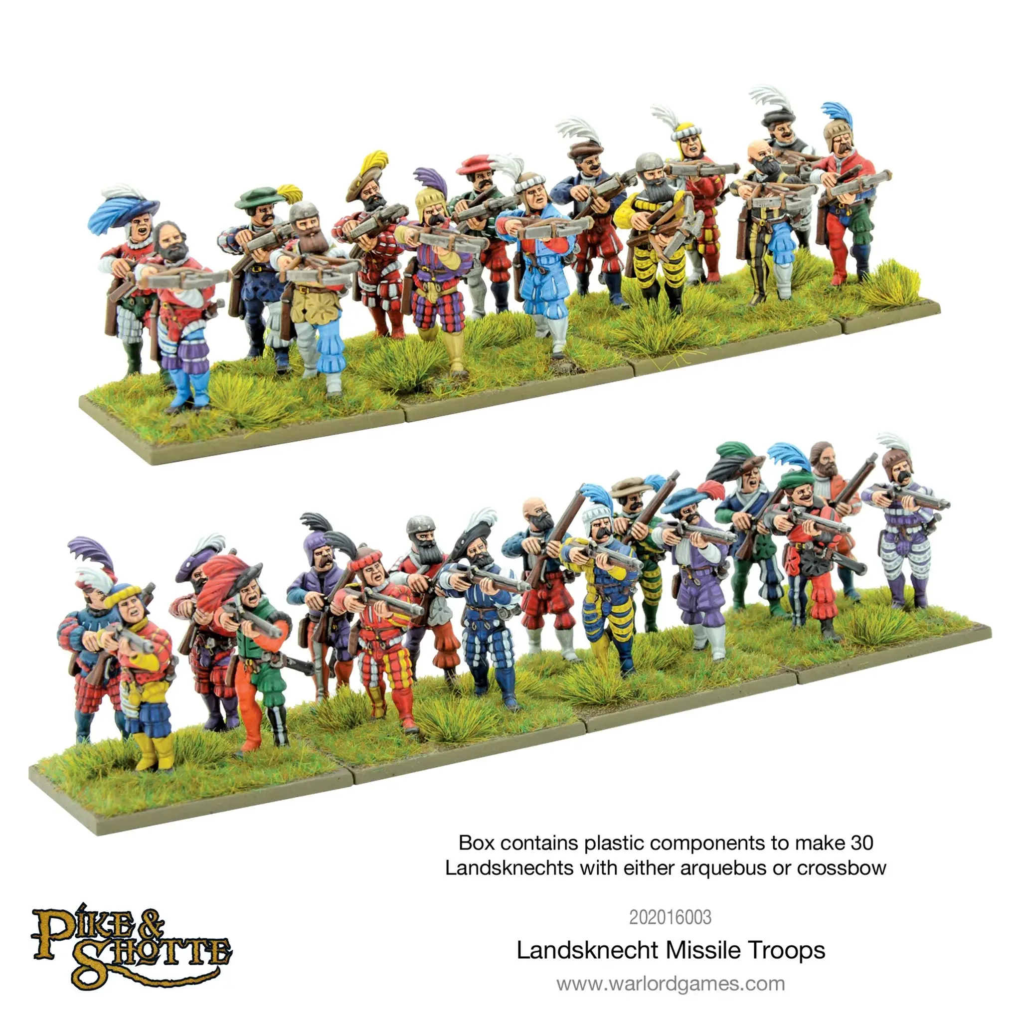 pike n shotte Landsknecht missile troops 28mm