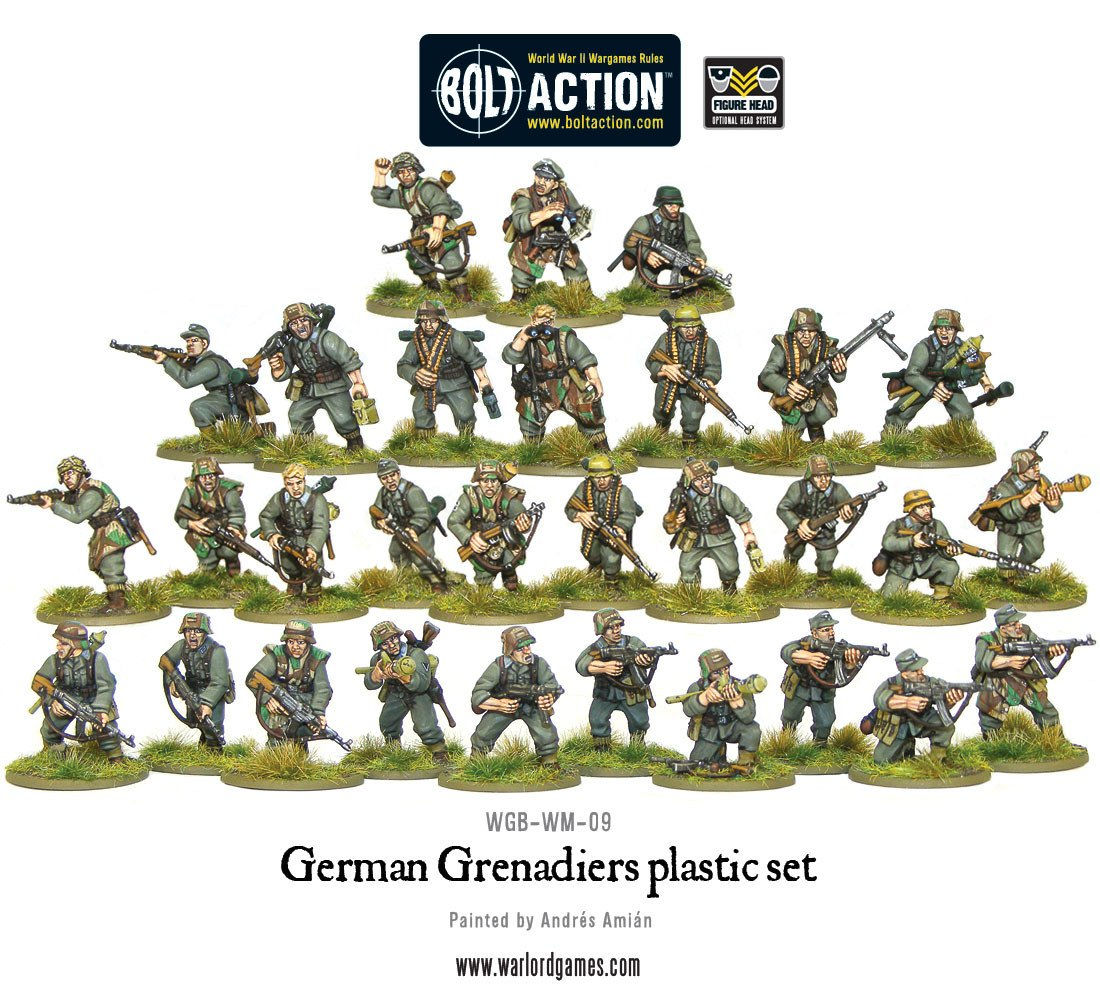 bolt action German Grenadiers Plastic Boxed Set