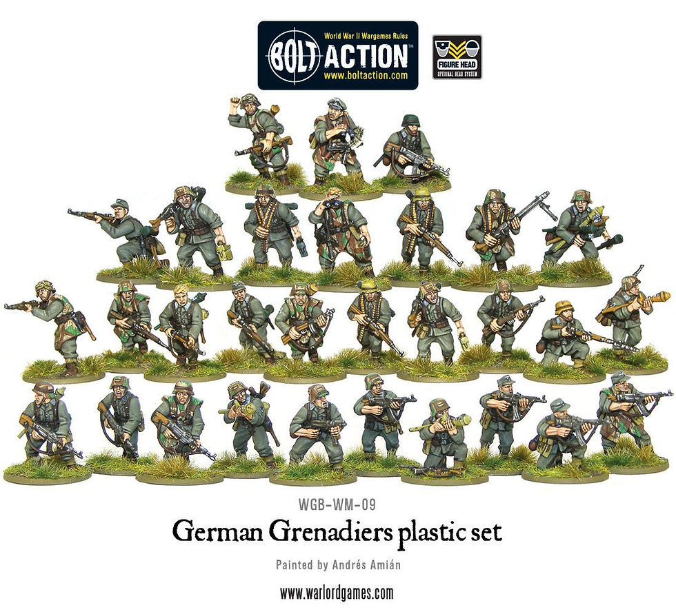 bolt action German Grenadiers Plastic Boxed Set