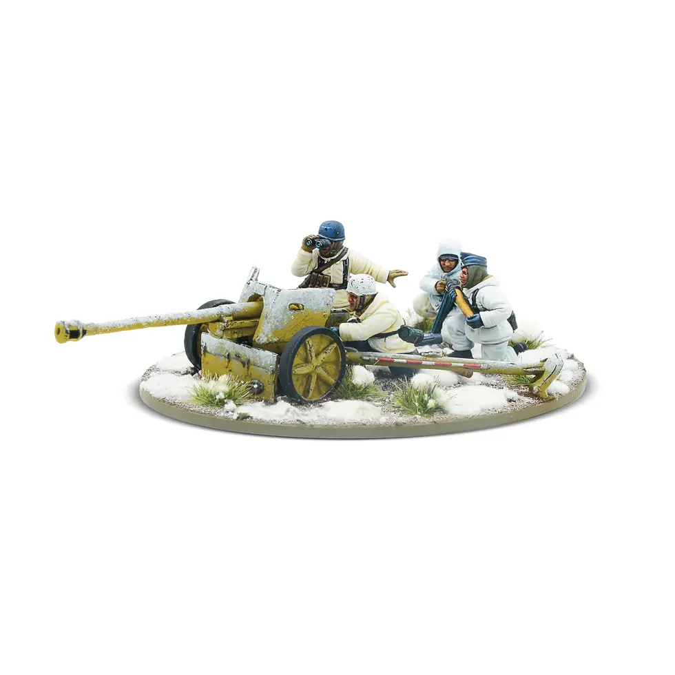 Winter Fallschirmjäger 75mm PaK 40 Anti-Tank Gun