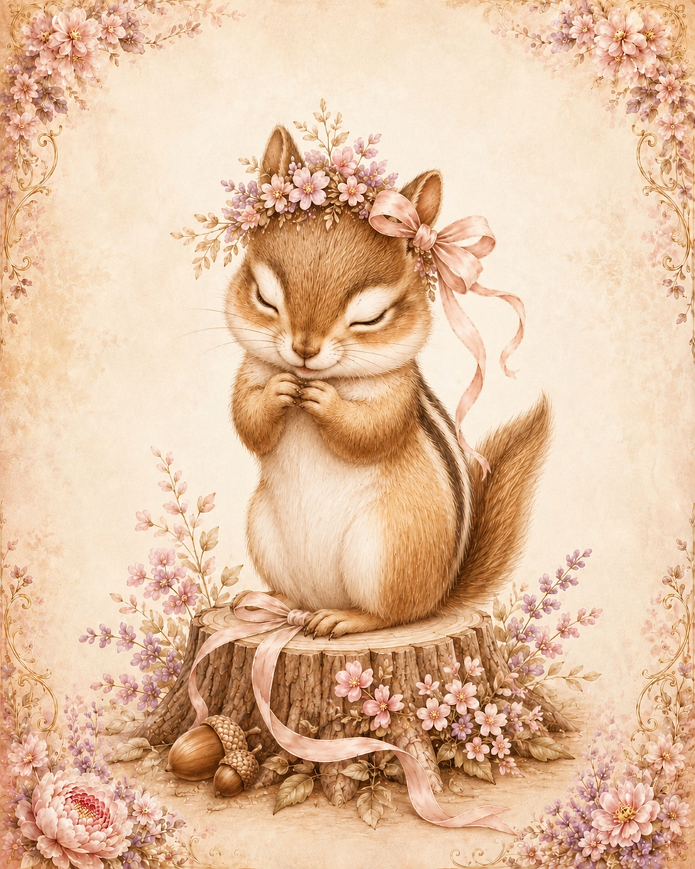Furry Friends Sleepy Chipmunk