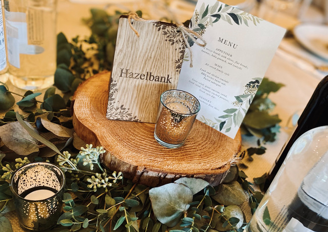 Wedding table setting