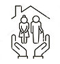 stock-vector-elder-care-icon-old-people-with-home-help-age-generation-senior-healthcare-ca