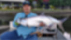 Um dos primeiros clientes do Recife Tarpon pesca guiada