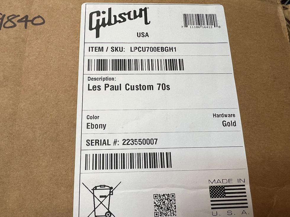 Thumbnail: 2025 Gibson USA Les Paul Custom '70s Electric Guitar Ebony