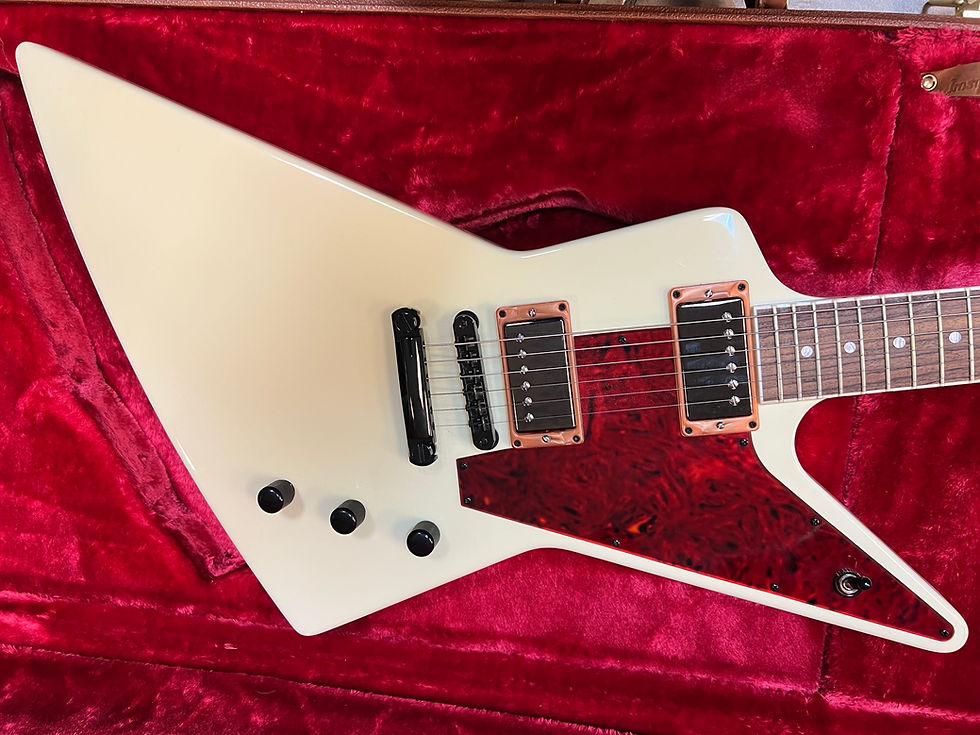 Thumbnail: 2022 Gibson USA Mod Shop Explorer Classic White with case