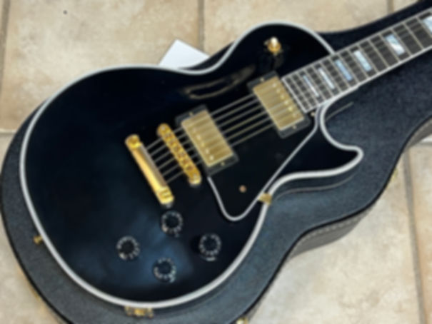 2025 Gibson Les Paul Custom Chambered Ebony Ultra Light Aged GH