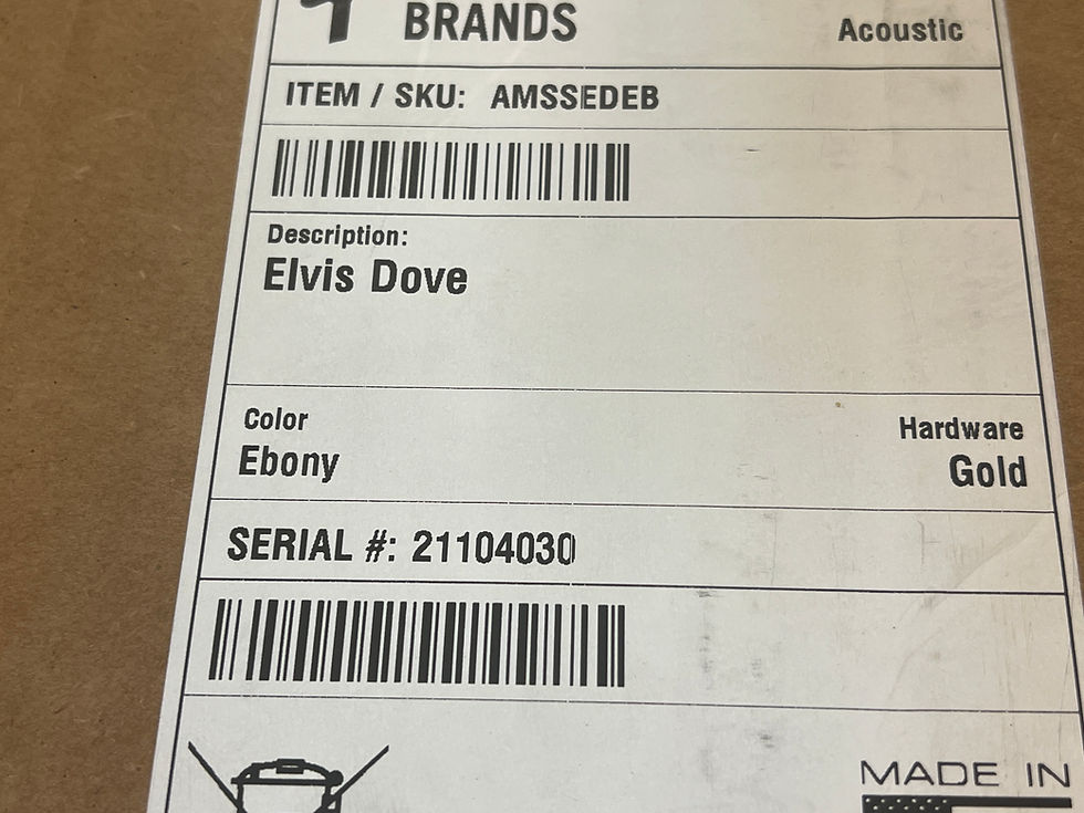 Thumbnail: 2024 Gibson Elvis Dove Acoustic-Electric Guitar Ebony