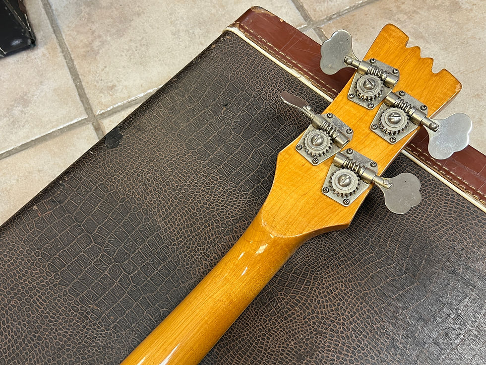 Thumbnail: Vintage 1965 Mosrite Ventures Model Bass Guitar White with case
