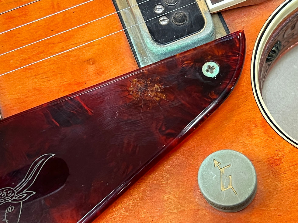 Thumbnail: 1955 Gretsch Model 6130 Roundup Orange Stain with original case