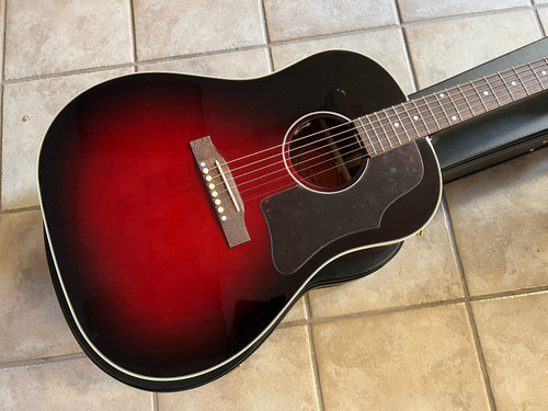 ギター Gibson J-45 SLASH Vermilion Burst Epiphone Slash J-45 Acoustic Guitar - Vermillion Burst
