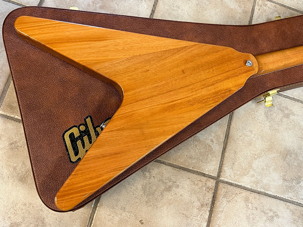 Thumbnail: 2024 Gibson USA '70s Flying V Electric Guitar Antique Natural