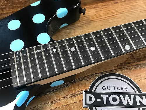Kramer Nightswan Electric Guitar Black/Blue Polka Dot | dtown