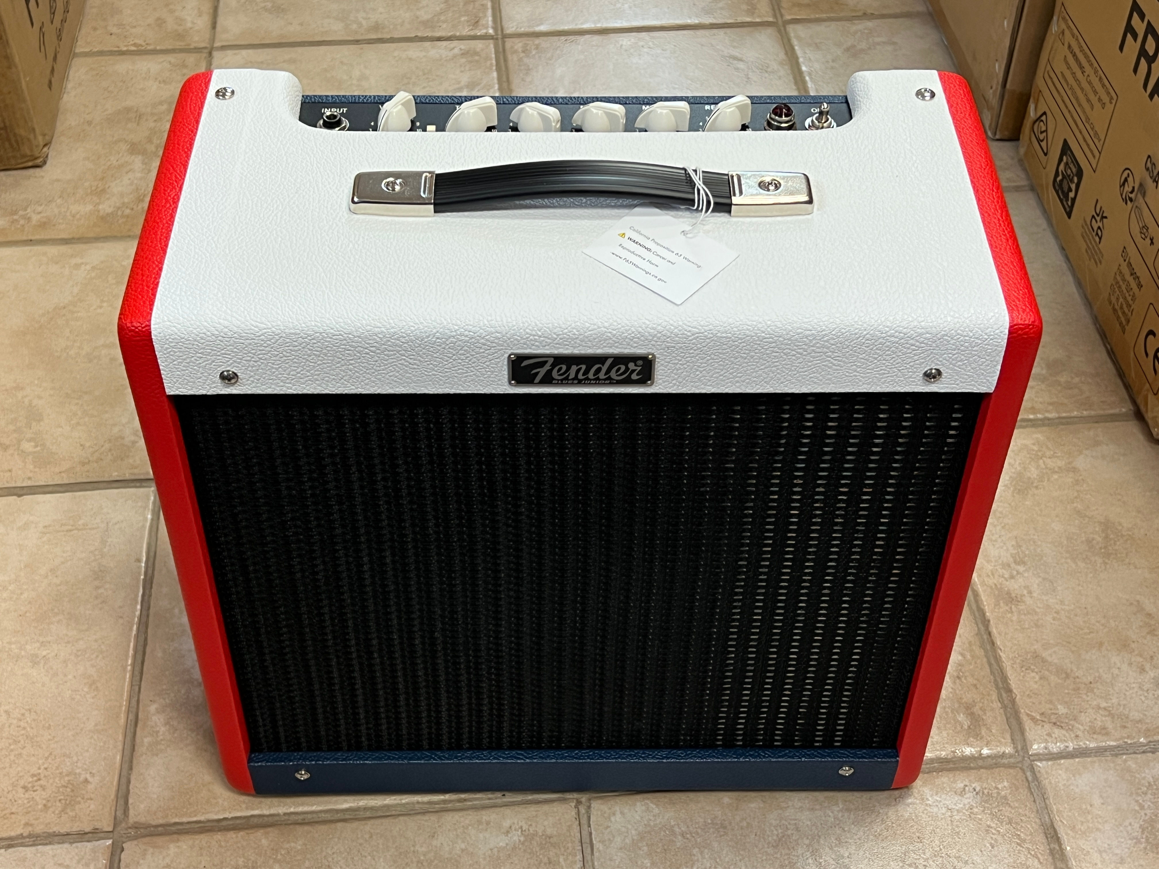 2026 Fender Blues Junior IV LE Color Trio Red White and Blue Tolex