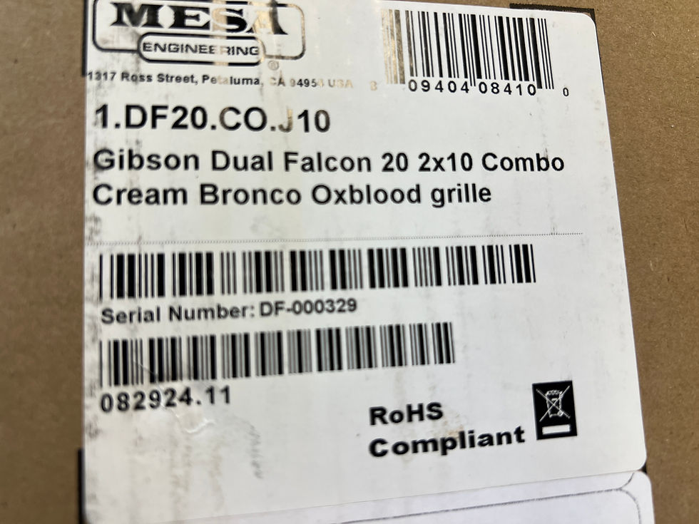 Thumbnail: Gibson Dual Falcon 20 2x10 Combo Amp Cream Bronco Oxblood Grille