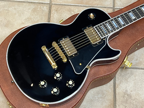 2025 Gibson USA Les Paul Custom '70s Electric Guitar Ebony | dtown