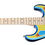 Thumbnail: Kramer Baretta "Hot Rod" Custom Graphic Blue Sparkle with Flames