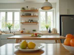A beautifully staged kitchen 