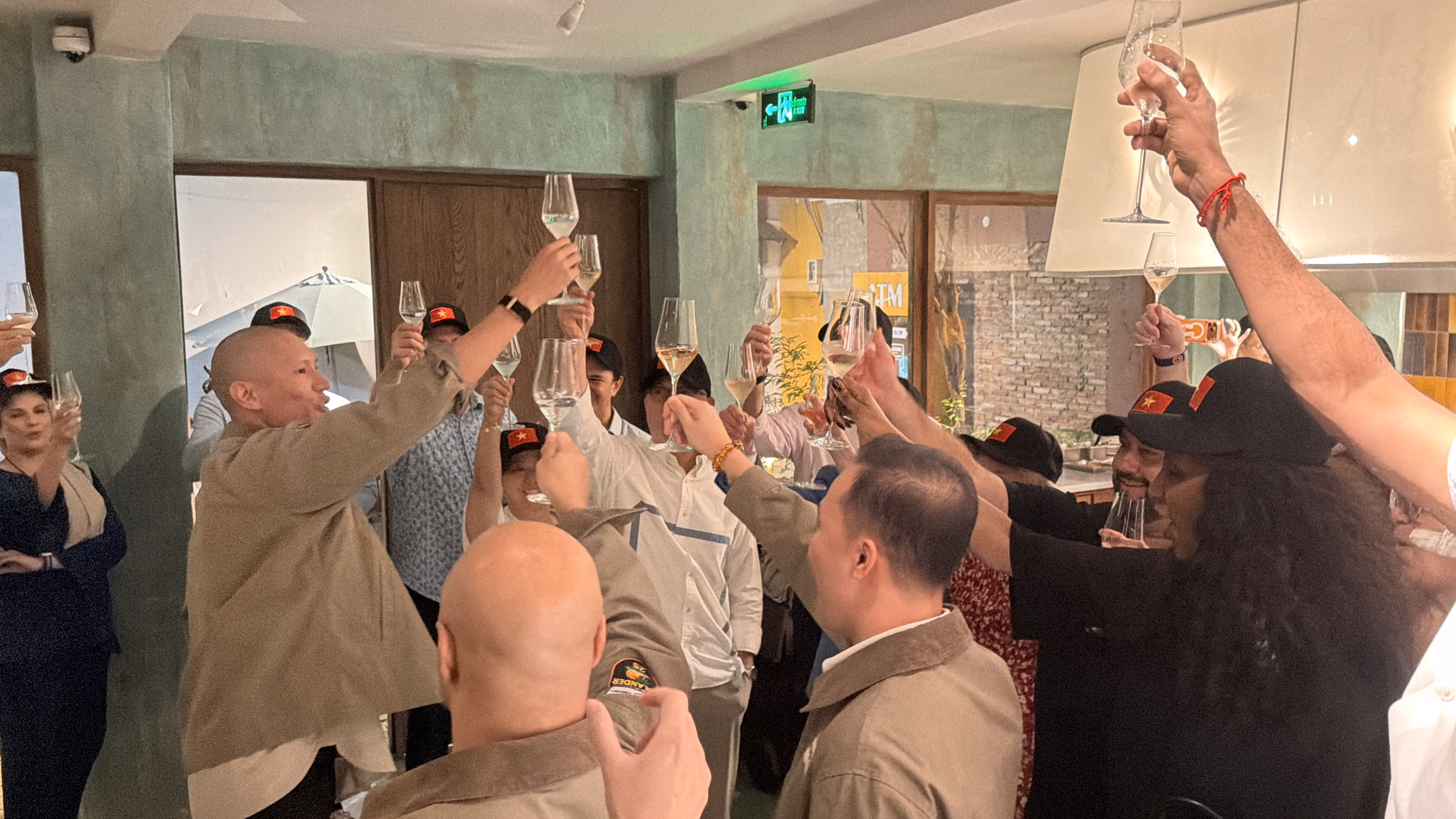 celebrating together