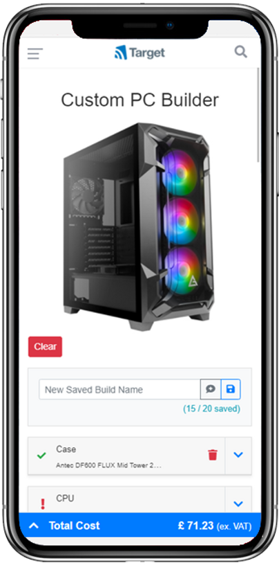Target Pc Collection Target Goes Mobile with the Custom PC Builder