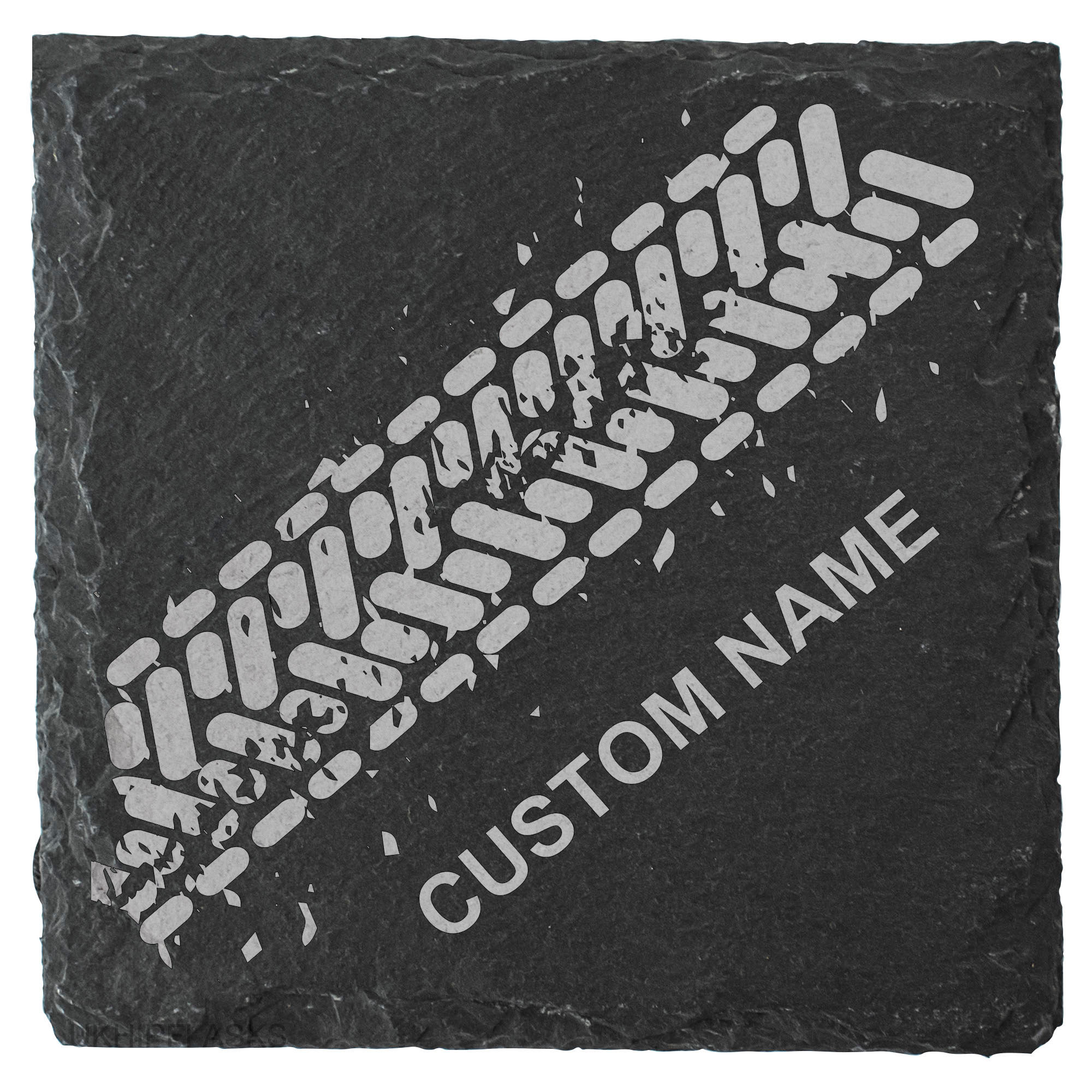 Tyre Marks Slate Coaster