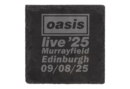 Oasis Live '25 Personalised Slate Coaster | AC Creative