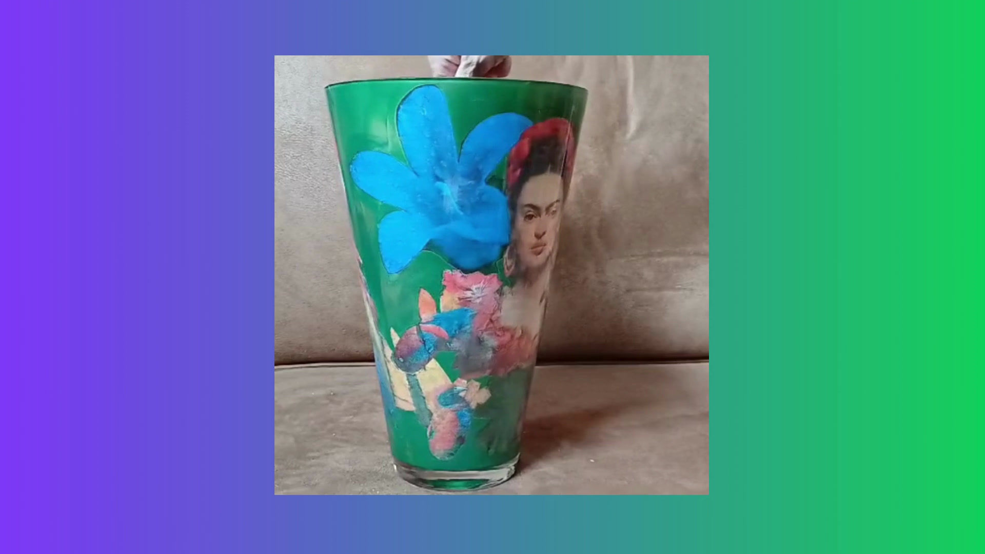 Mooie decoratieve vaas Frido Kahlo