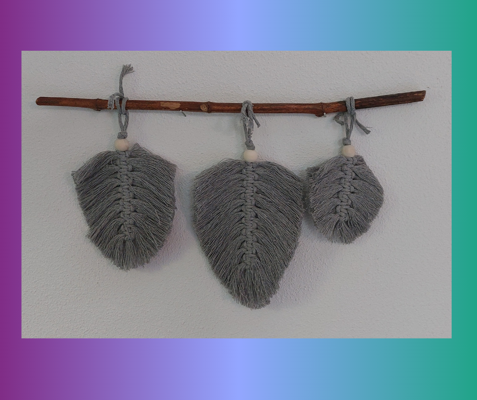 Macrame veren (hele set)
