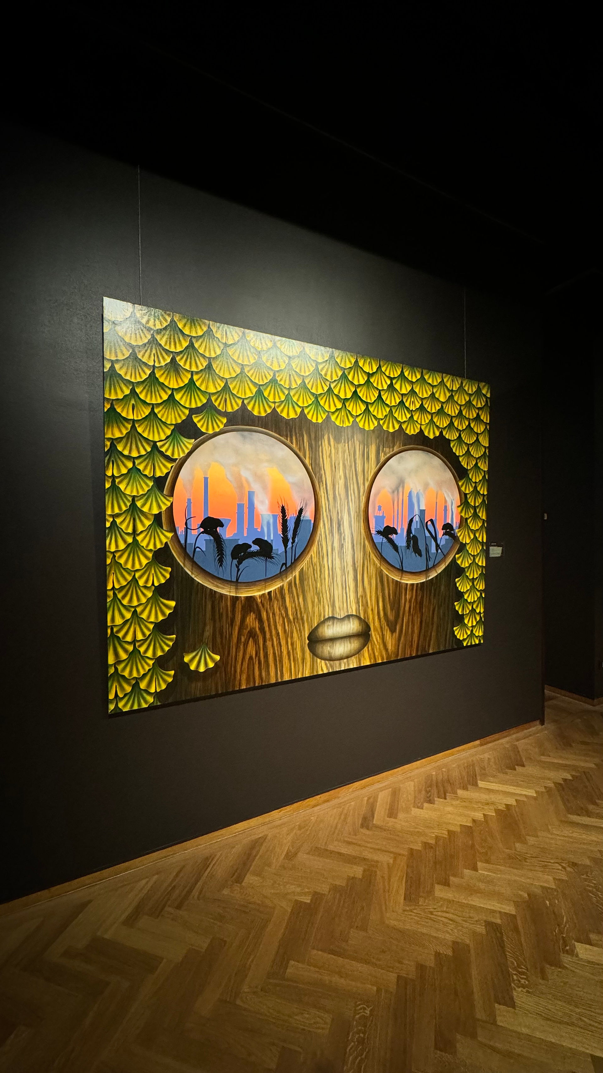 Kunst in der Magritte Austellung