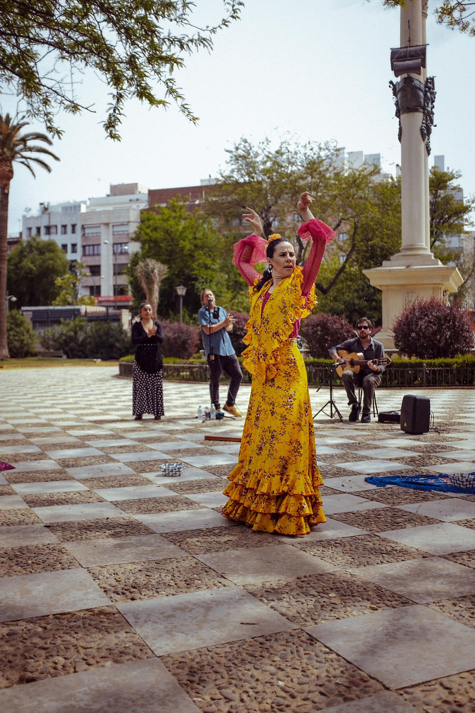 pouliční flamenco v Seville