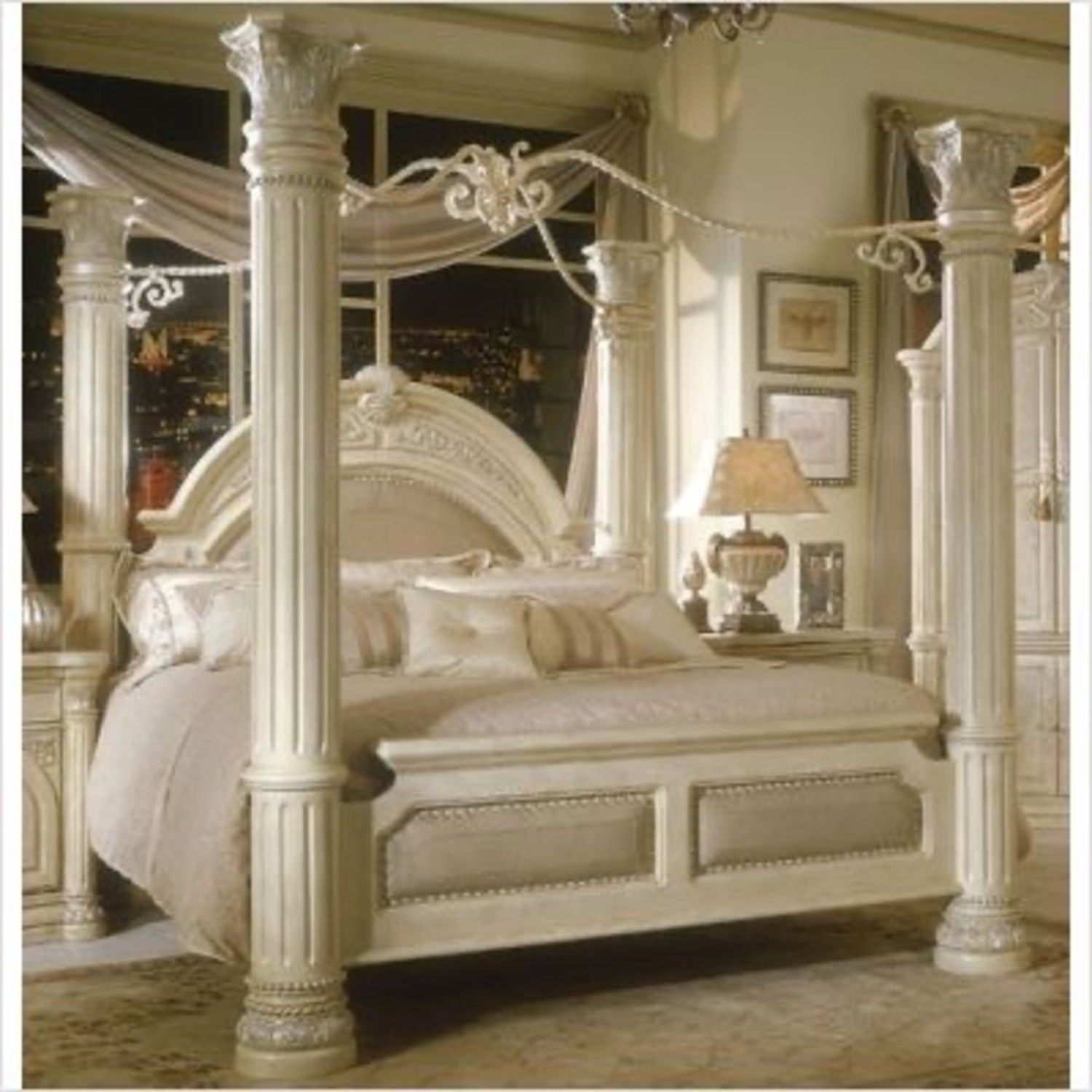 Michael Amini Monte Carlo Snow King Size Bedframe
