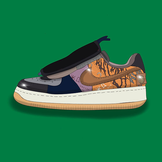 Nike Air Force 1 Low Travis Scott Cactus Jack Poster Sneaker