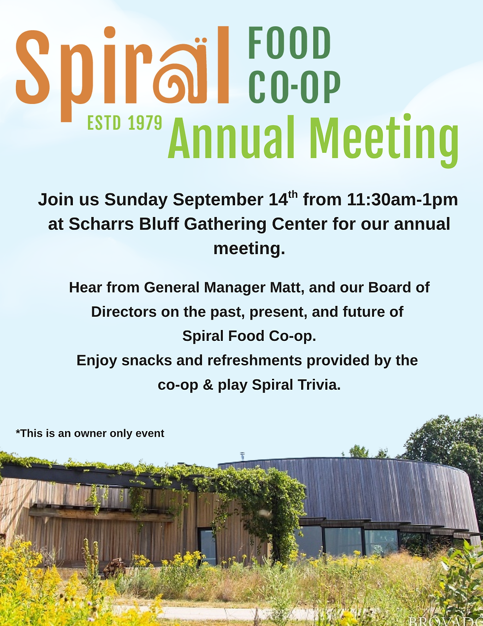 Spiral Food Co-op's Annual Meeting