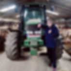 Gelegenheidsboer Melvern toont trots de tractor