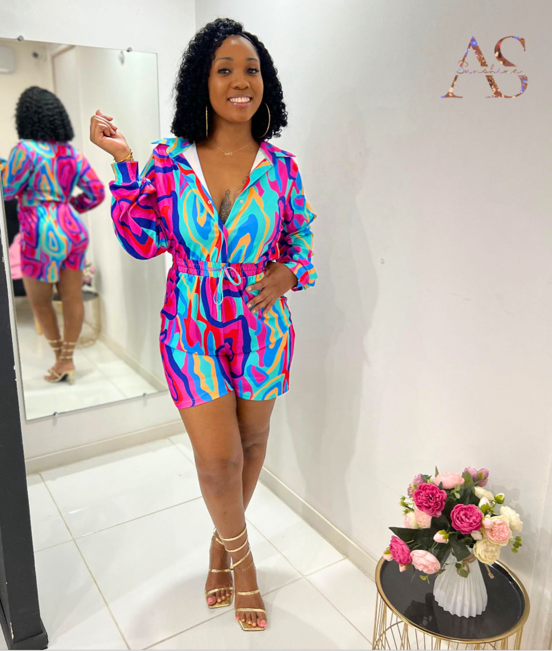 Combishort Multicolore 