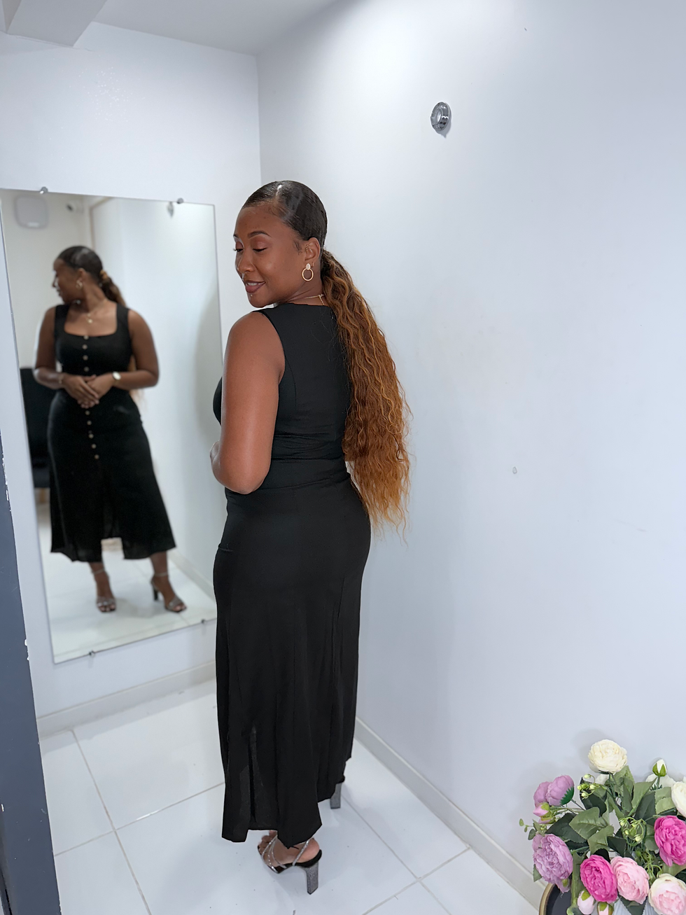 Miniature : Robe Évasée mi longue Black 