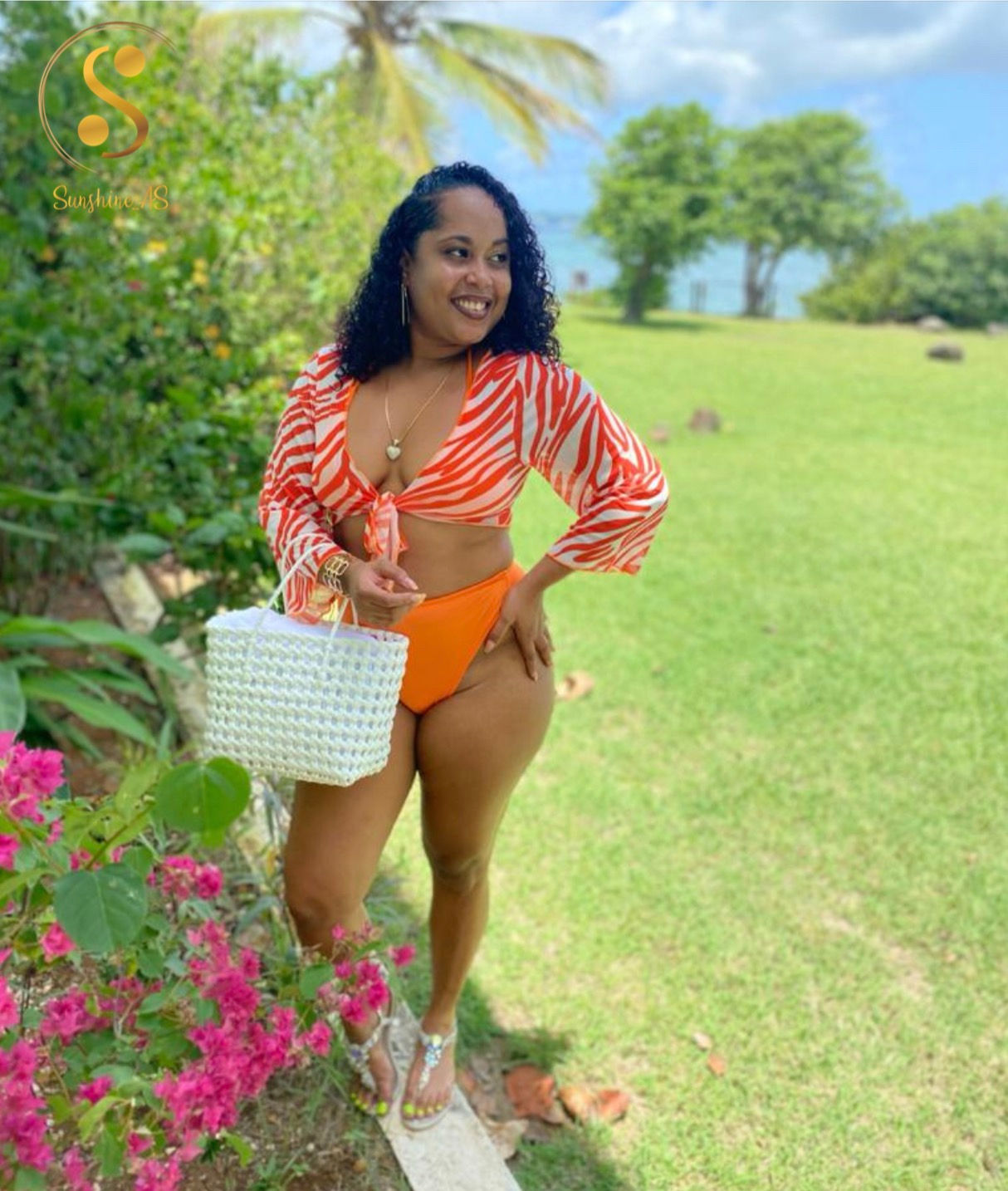 Ensemble Bikini/top Orange  